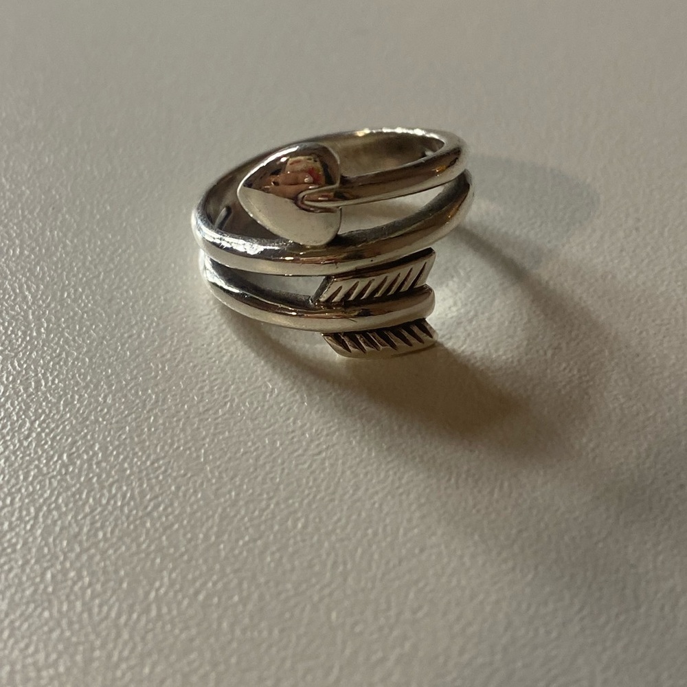 James Avery arrow and heart ring